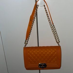 Orange jelly purse